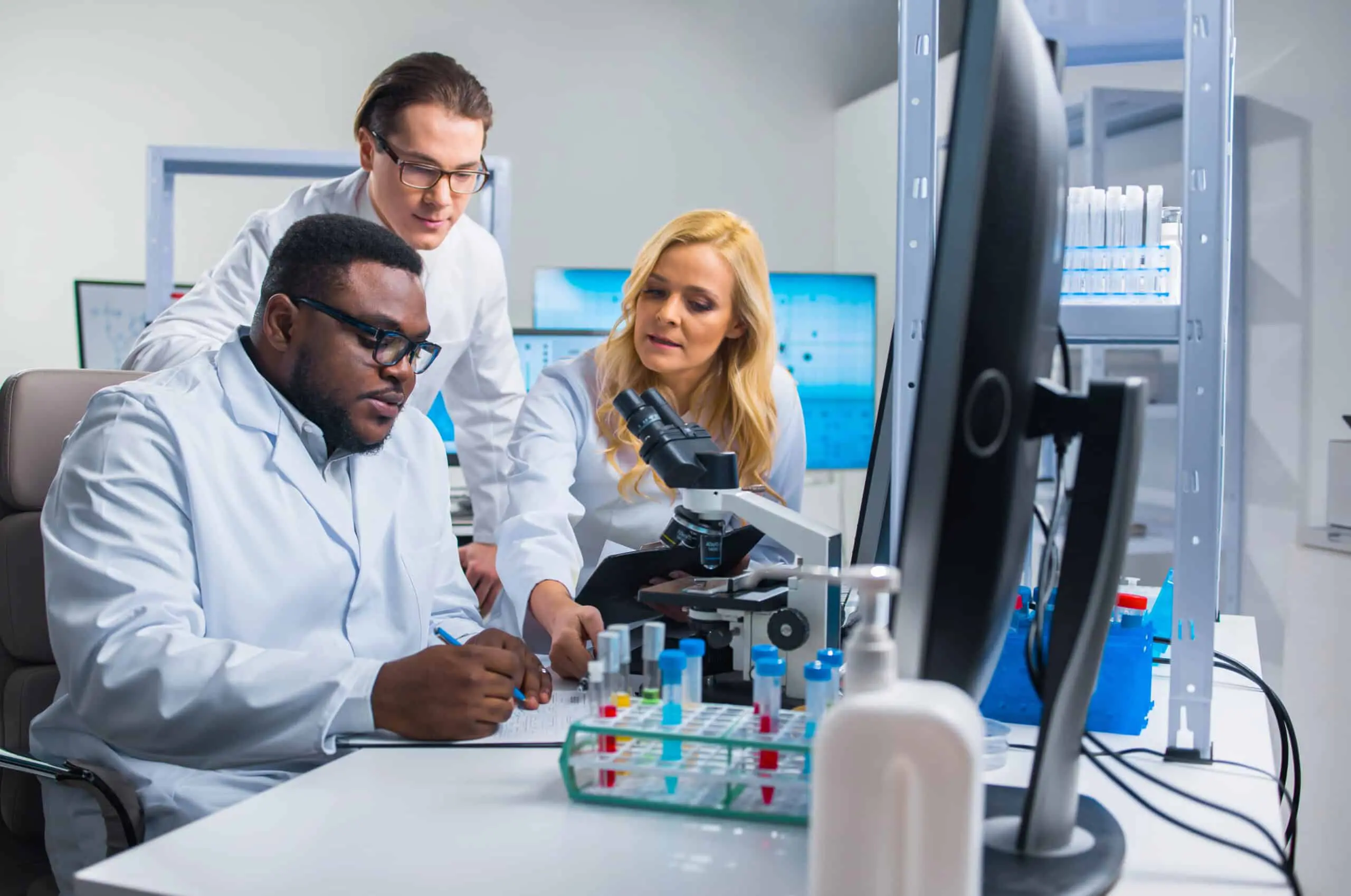 Professional,Team,Of,Scientists,Is,Working,On,A,Vaccine,In