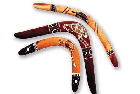 three boomerangs