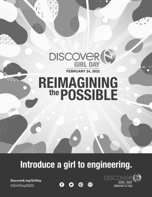 DiscoverE Girl Day Ad - BW