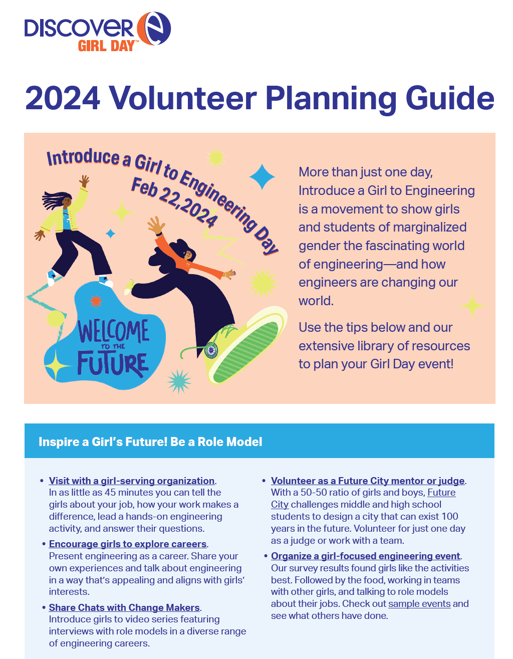 Girl Day 2024 Volunteer Planning Guide