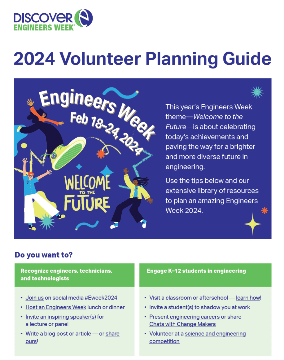 Engineers Week 2024 Volunteer Planning Guide DiscoverE