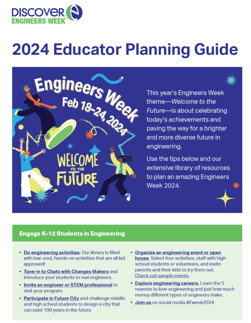 Engineers Week 2024 Educator Planning Guide DiscoverE