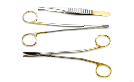 Photo of different types of surgical forceps